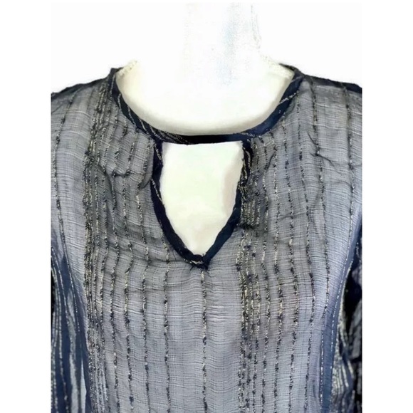 NWT ANTHROPOLOGIE LOVE SAM Sheer Blouse - Picture 2 of 4